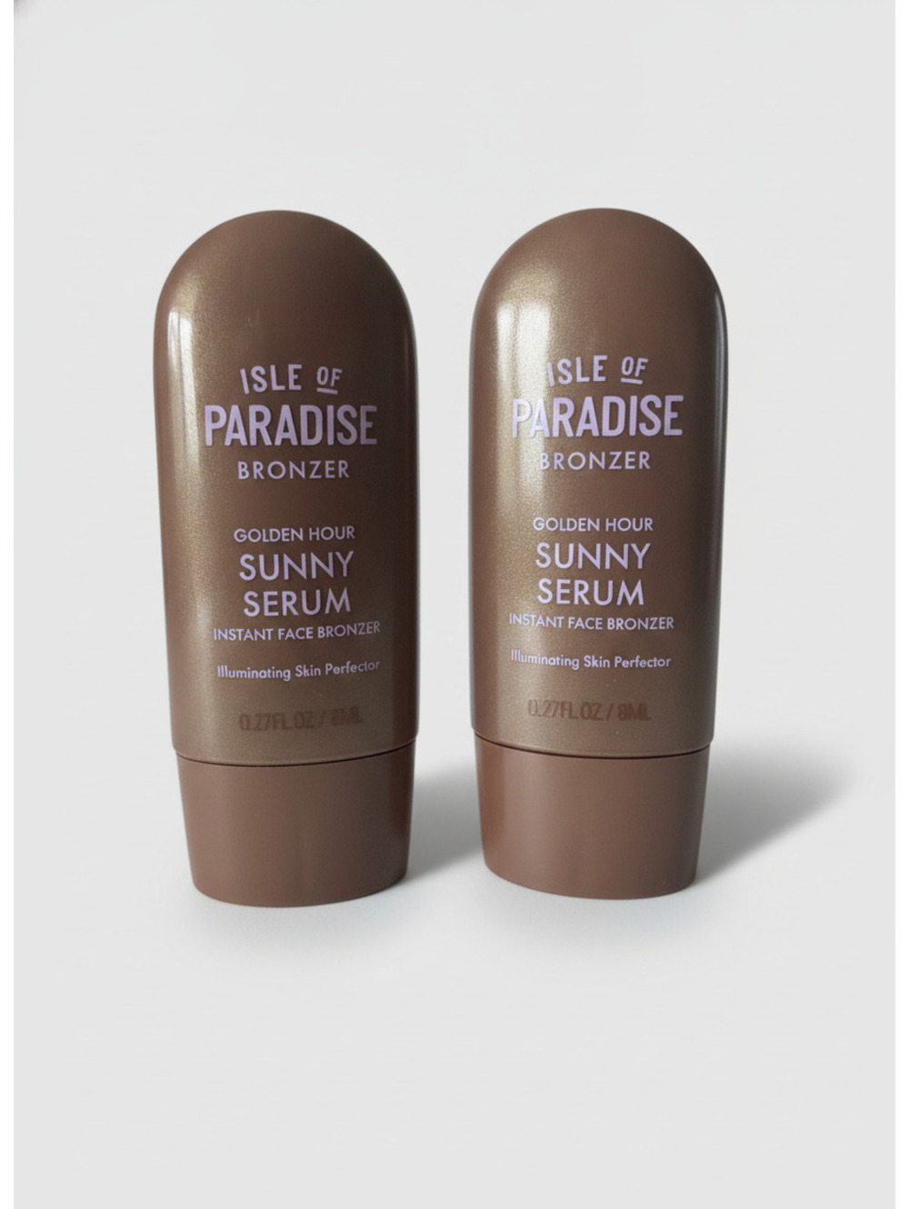 2 Isle of Paradise Sunny Serum Bronzer Golden Hour 8ml